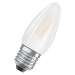 Osram Classic LED E27 Candela Filamento Ghiaccio 4.8W 470lm - 827 Bianco Molto Caldo | Dimmerabile - Sostitutiva 40W