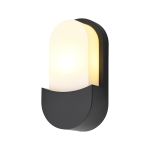 D'Lite Luce Da Parete Atos ABS Nero | IP54 - Adatto per 1x E27 
