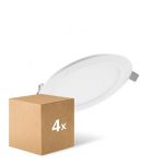Confezione Multipack 4x Ledvance Downlight LED Slim Il Giro DN155 12W 1020lm 120D - 830 Luce Calda -  | 169mm 