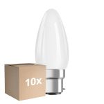 Confezione Multipack 10x Ledvance Classic Performance LED Bulbo B22d Candela Filamento Ghiaccio 4.8W 470lm - 827 Bianco Molto Caldo | Dimmerabile - Sostitutiva 40W