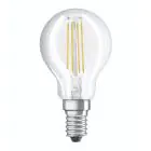Osram Parathom Classic LED E14 Sferica Filamento Chiara 4W 470lm - 827 Bianco Molto Caldo | Relax and Active - Sostitutiva 40W