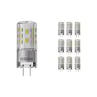 Confezione Multipack 10x Osram Parathom LED Pin GY6.35 3.8W 470lm - 827 Bianco Molto Caldo | Dimmerabile - Sostitutiva 40W