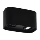 Eglo Soffitto Faretti Arenzano Acciaio Nero 9.4W 690lm - 830 Luce Calda -  | Dimmerabile - Adatto per GU10